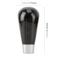 Universal Carbon Fiber Texture Leather Hole Pattern Car Gear Shift Knob Modified Shifter Lever Knob Discount