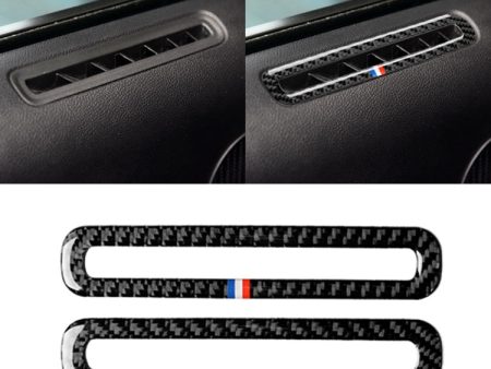 2 PCS Car USA Color Carbon Fiber Door Air Outlet Decorative Sticker for Ford Mustang 2015-2017 on Sale