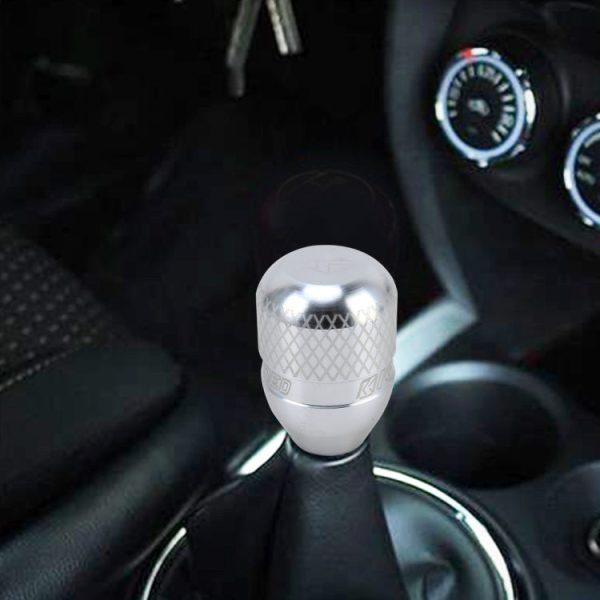 Universal Car Gear Shift Knob Modified Car Gear Shift Knob Auto Transmission Shift Lever Knob Gear Knobs(Silver) For Sale